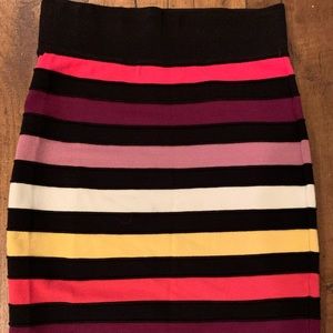 Cutest striped bandage skirt, size S